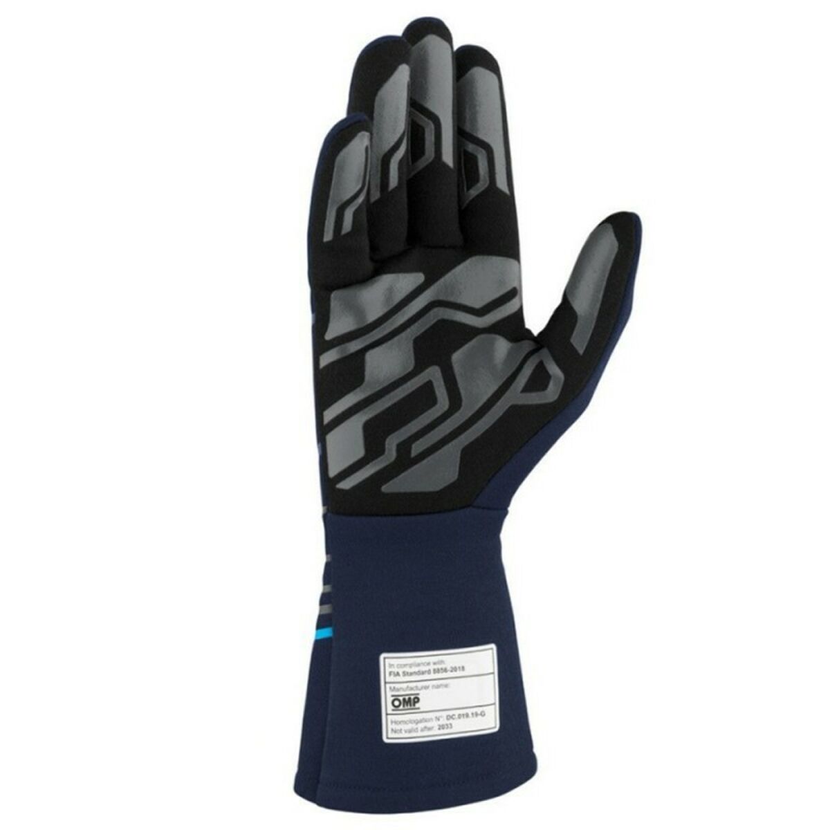 Karting Gloves OMP MY2025 Blå Marinblå FIA 8856-2018 - 3