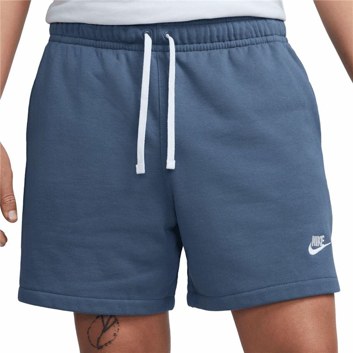 Byxor Nike Club Fleece French Terry Blå