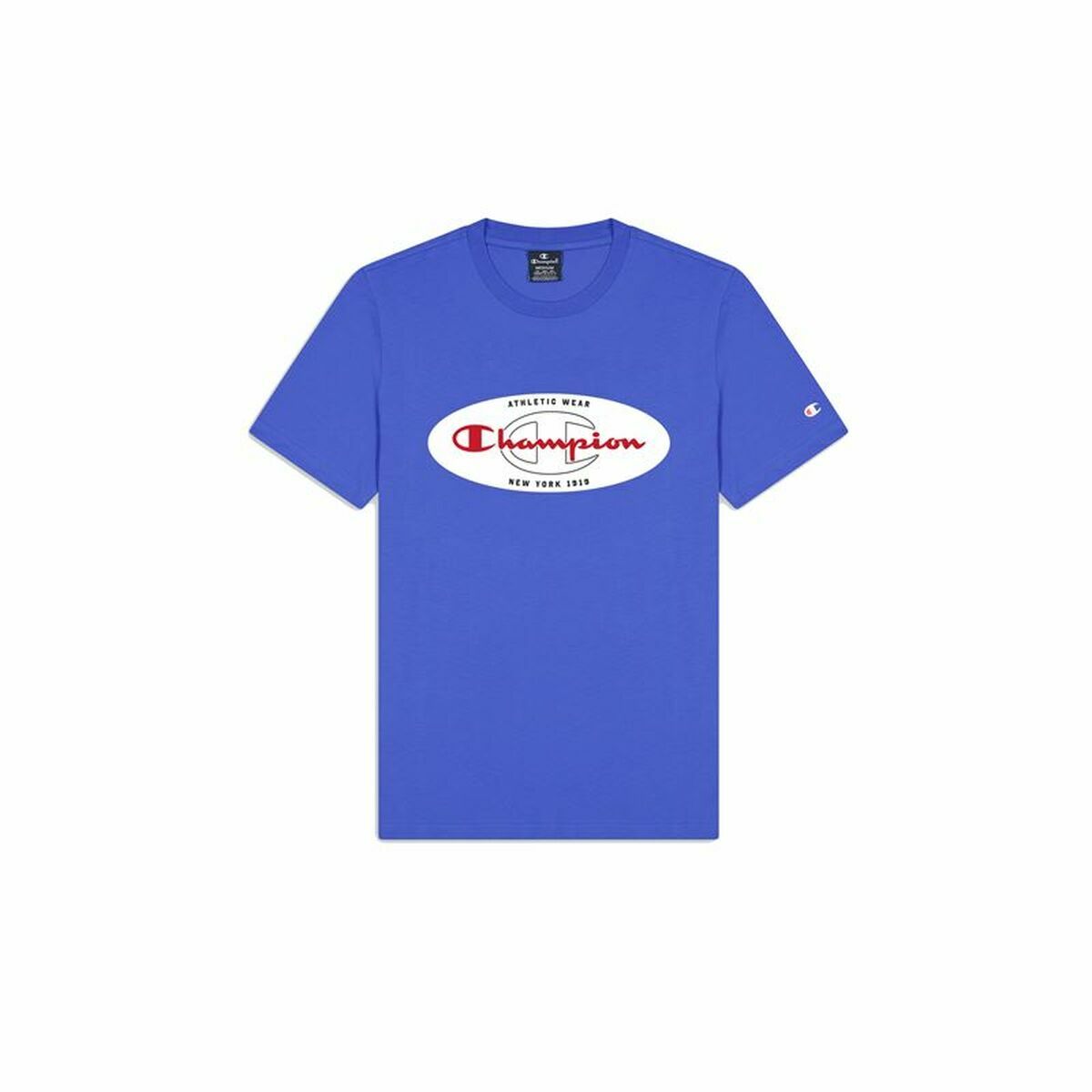 T-shirt med kortärm Herr Champion Crewneck Blå - 9