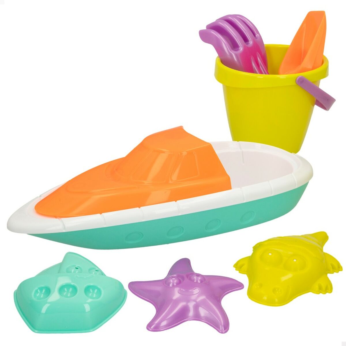 Strandleksaker set Colorbaby 7 Delar Båt polypropen (24 antal) - 3