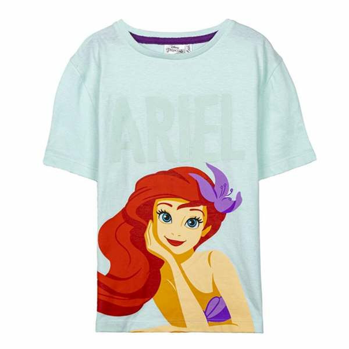 Barn T-shirt med kortärm Disney Princess Grön Ljusgrön
