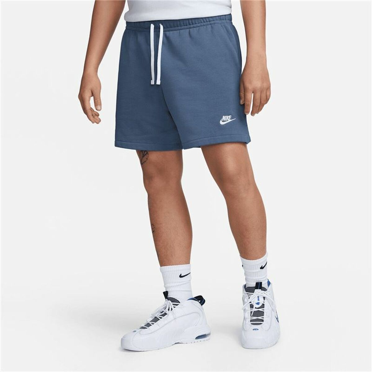 Byxor Nike Club Fleece French Terry Blå - 3
