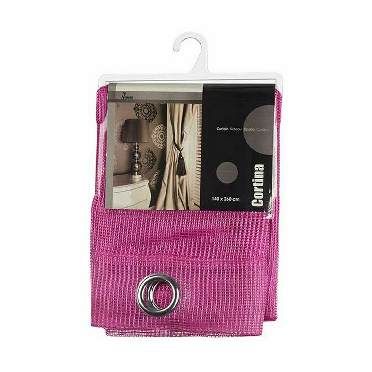 Gardin 140 x 260 cm Galler Fuchsia (6 antal) - 5