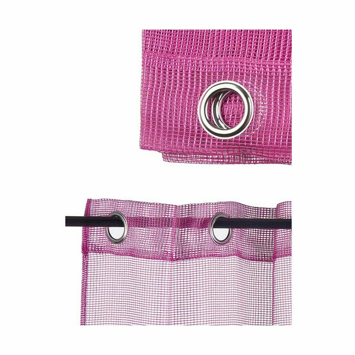 Gardin 140 x 260 cm Galler Fuchsia (6 antal) - 2