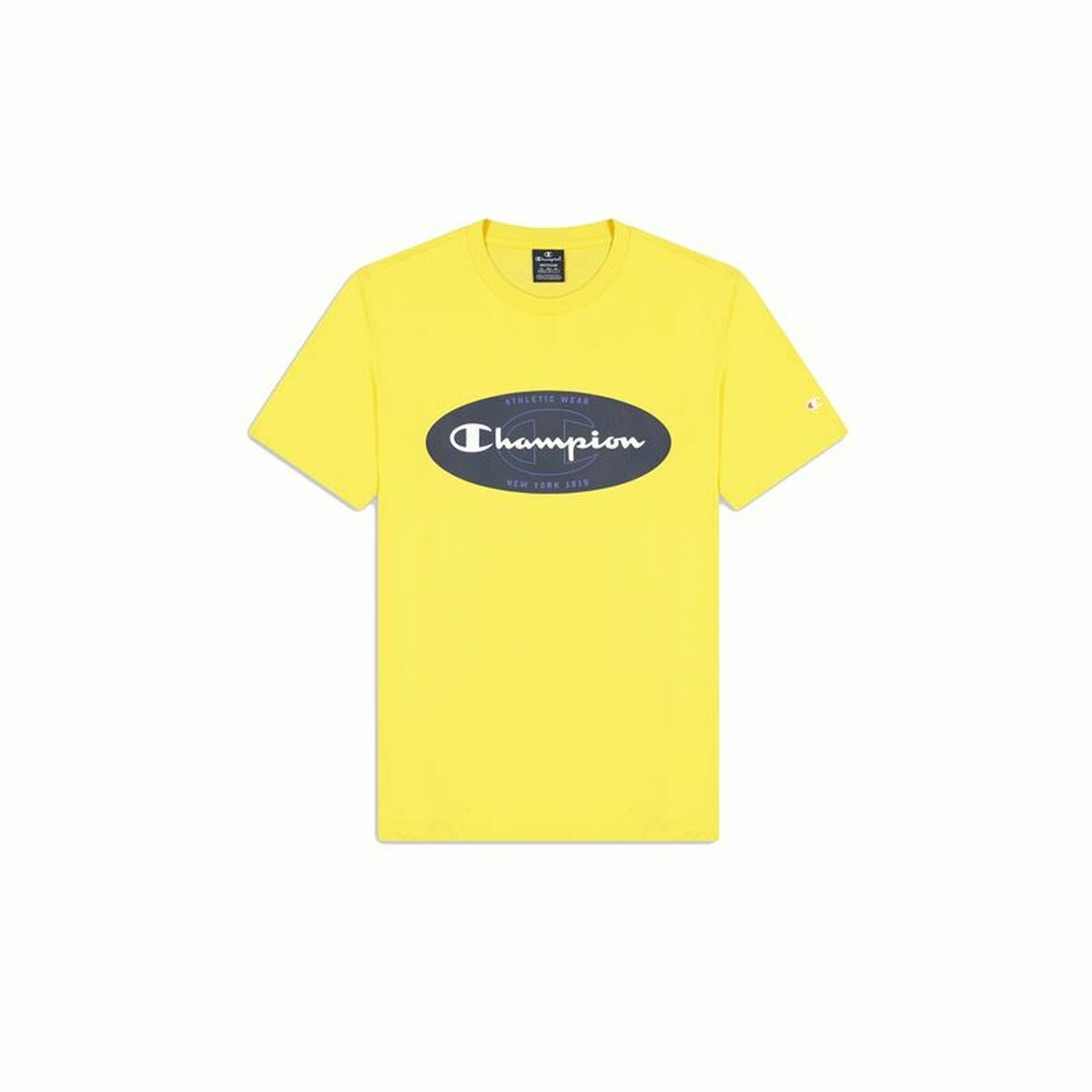T-shirt med kortärm Herr Champion Crewneck Gul - 8