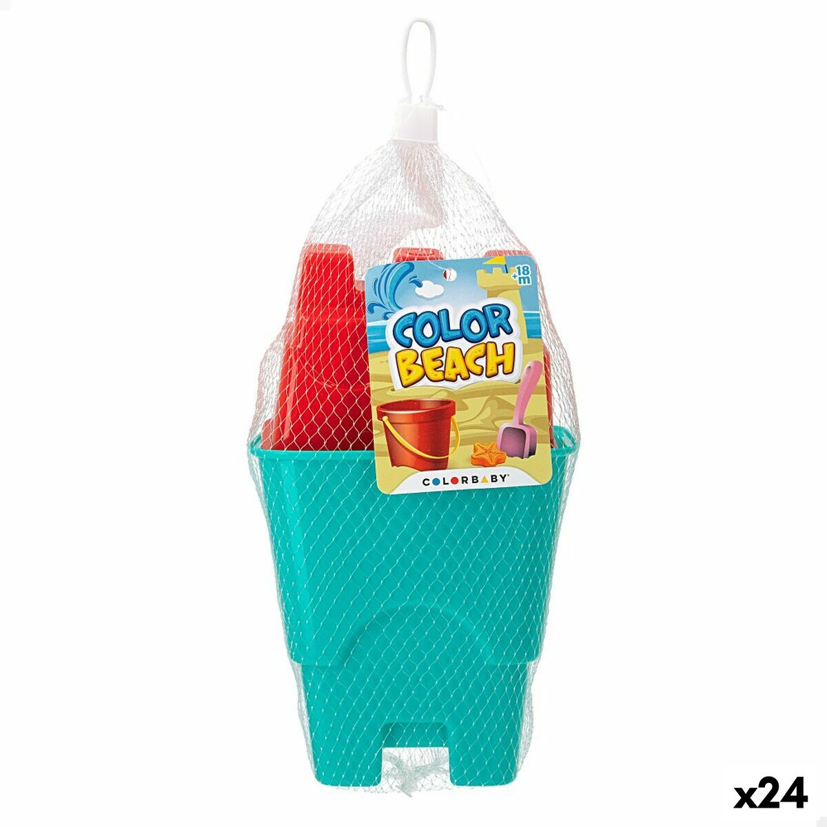 Strandleksaker set Colorbaby 3 Delar (24 antal) - 13