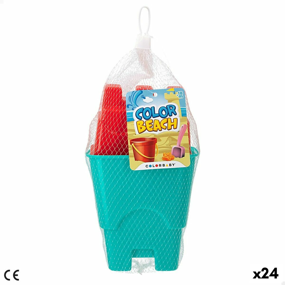 Strandleksaker set Colorbaby 3 Delar (24 antal) - 14
