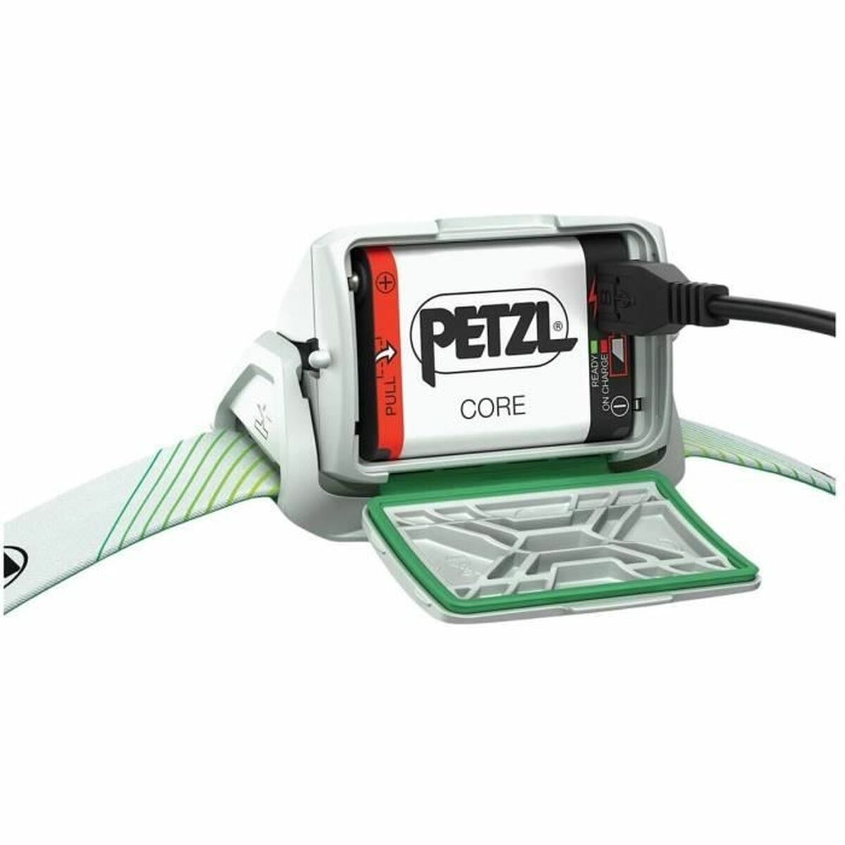 LED-lampa för huvudet Petzl E065AA02 Vit Grön (1 antal) - 5
