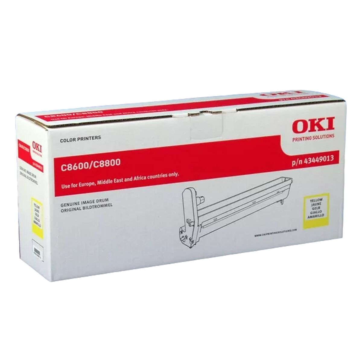 Skrivartrumma OKI 43449013 Gul - 2