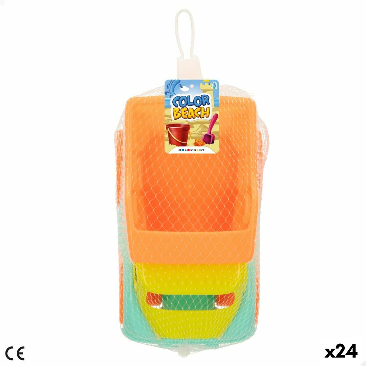Tippbil Colorbaby 18 cm Strand Plast (24 antal) - 14