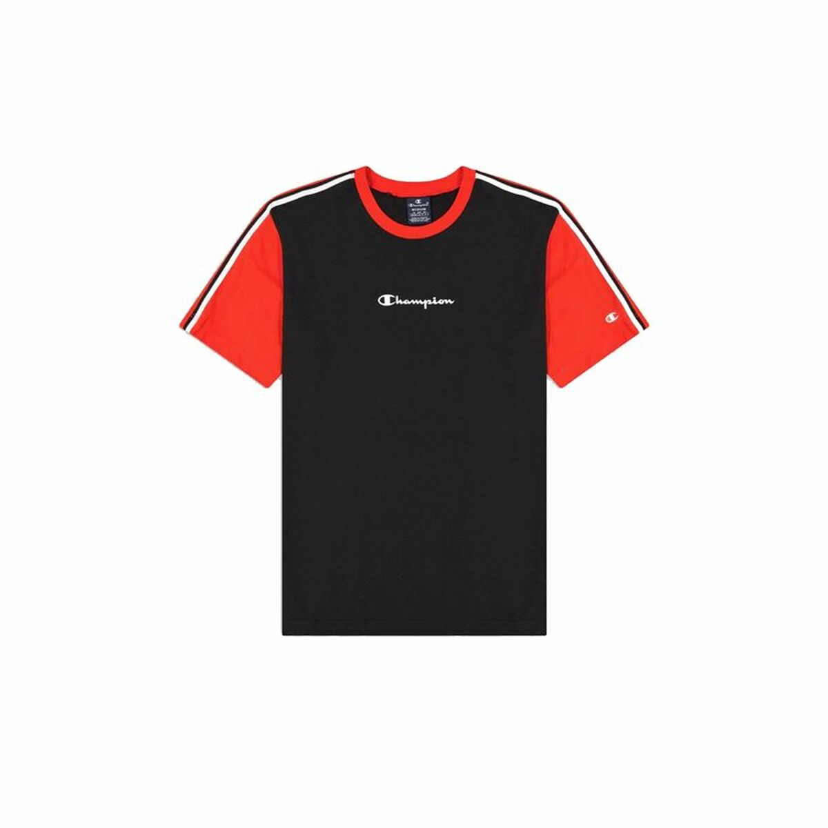 T-shirt med kortärm Herr Champion Crewneck Svart