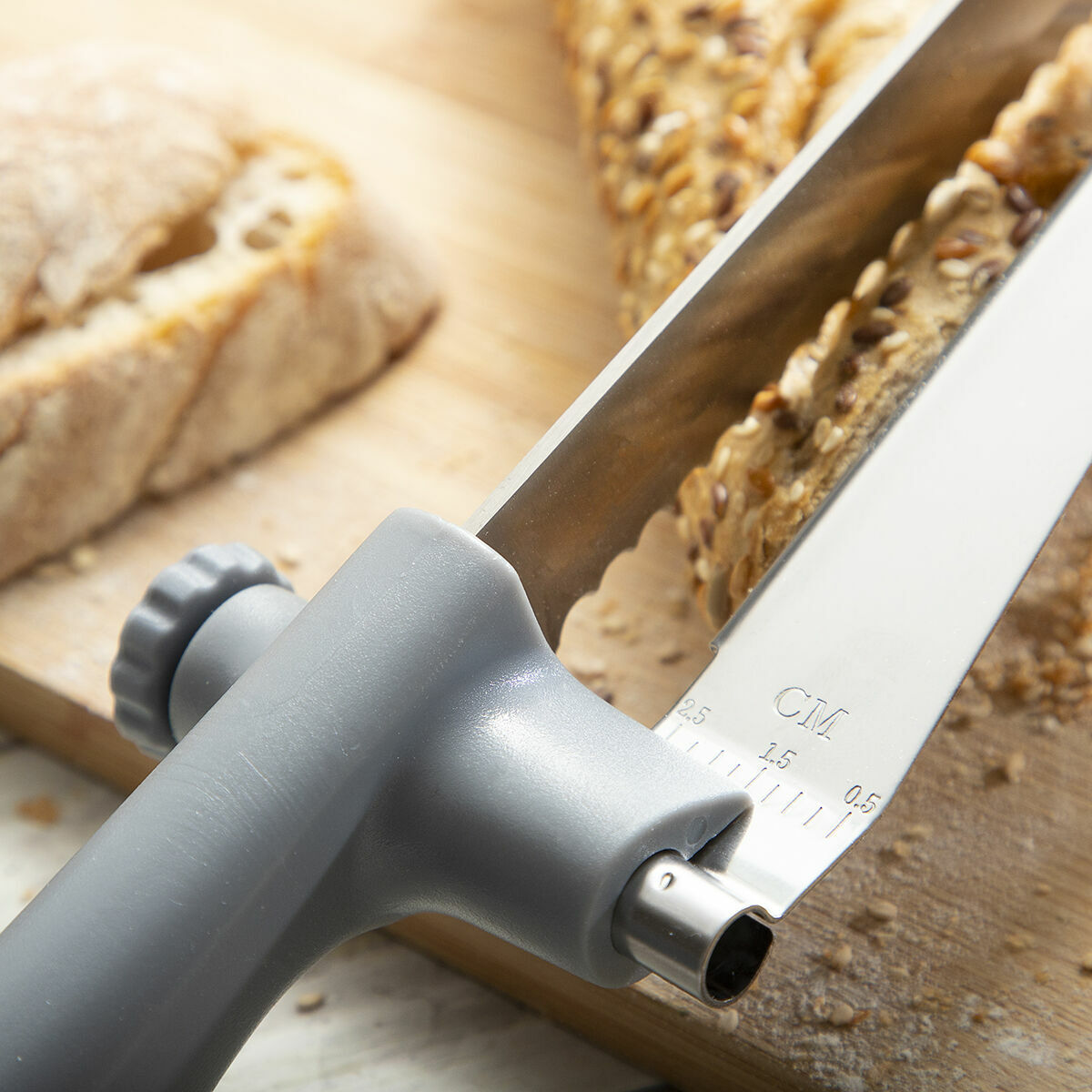 Brödkniv med justerbar skärguide Kutway InnovaGoods V0103422 Rostfritt stål (Renoverade A) - 2