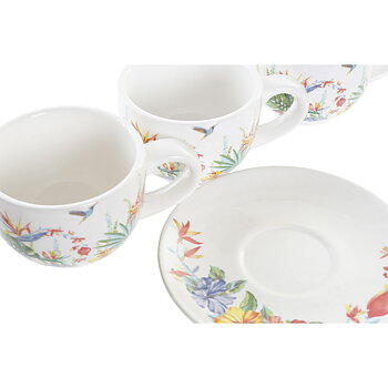 Set med kaffekoppar DKD Home Decor Multicolour Dolomite 180 ml