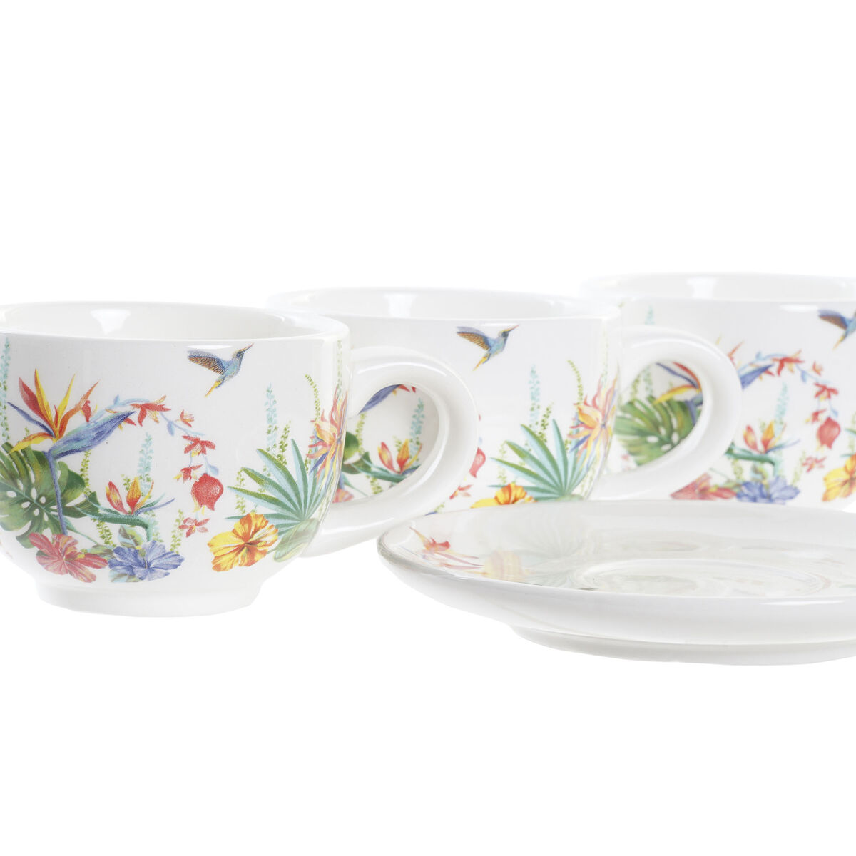 Set med kaffekoppar DKD Home Decor Multicolour Dolomite 180 ml - 7
