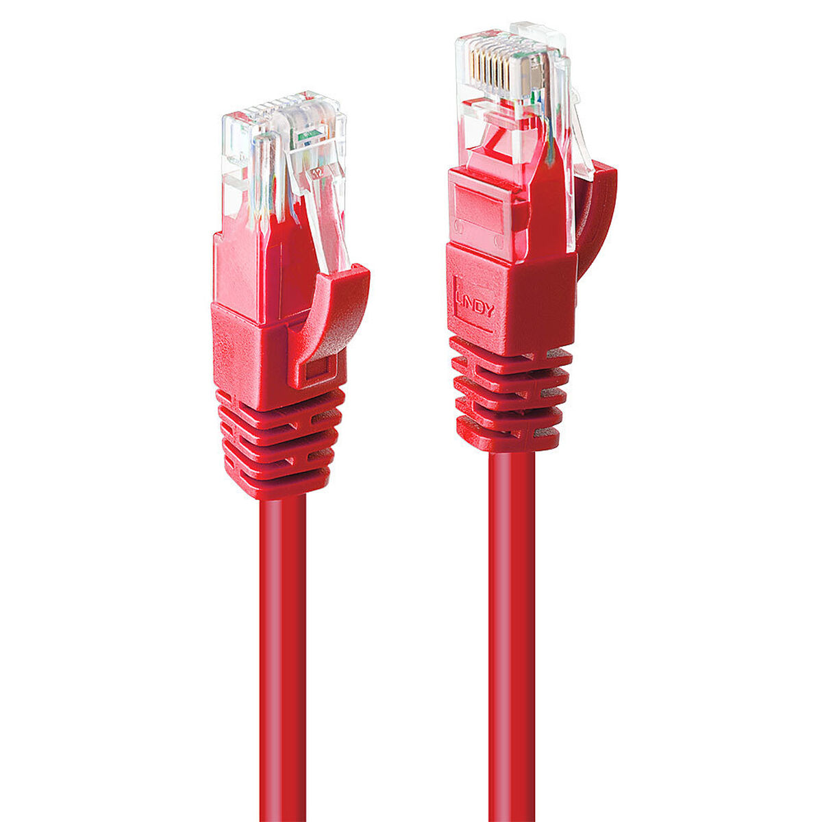 Nätkabel UTP Styv Kategori 6 LINDY Röd 2 m (1 antal) - 2