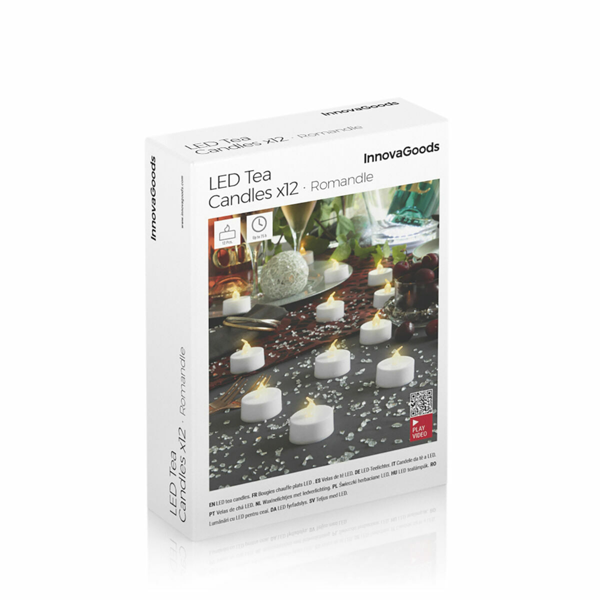 Set med Värmeljus med LED Romandle InnovaGoods 12 antal - 15