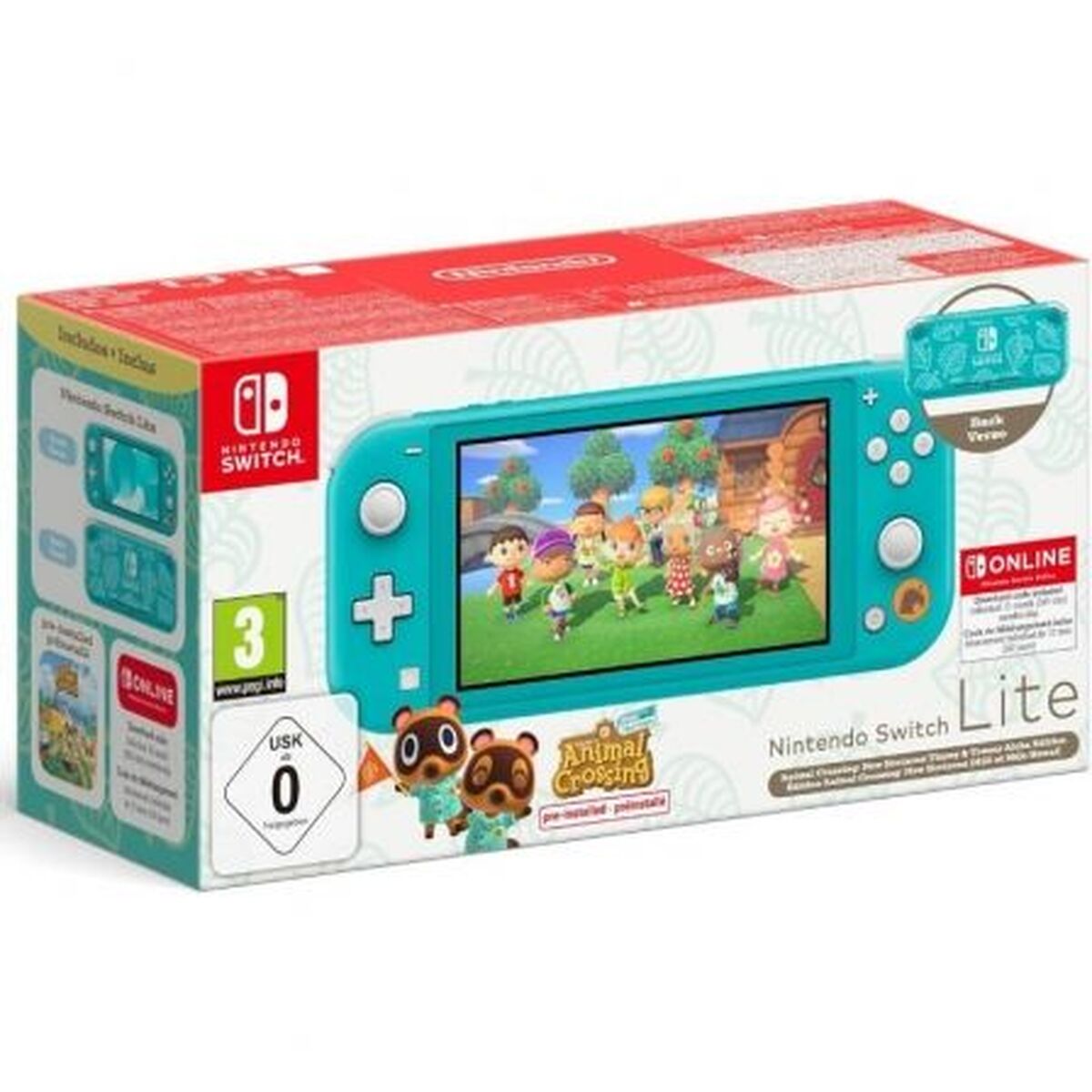 Nintendo Switch Lite + Animal Crossing Nintendo SWLITE AT + ANI Turkos