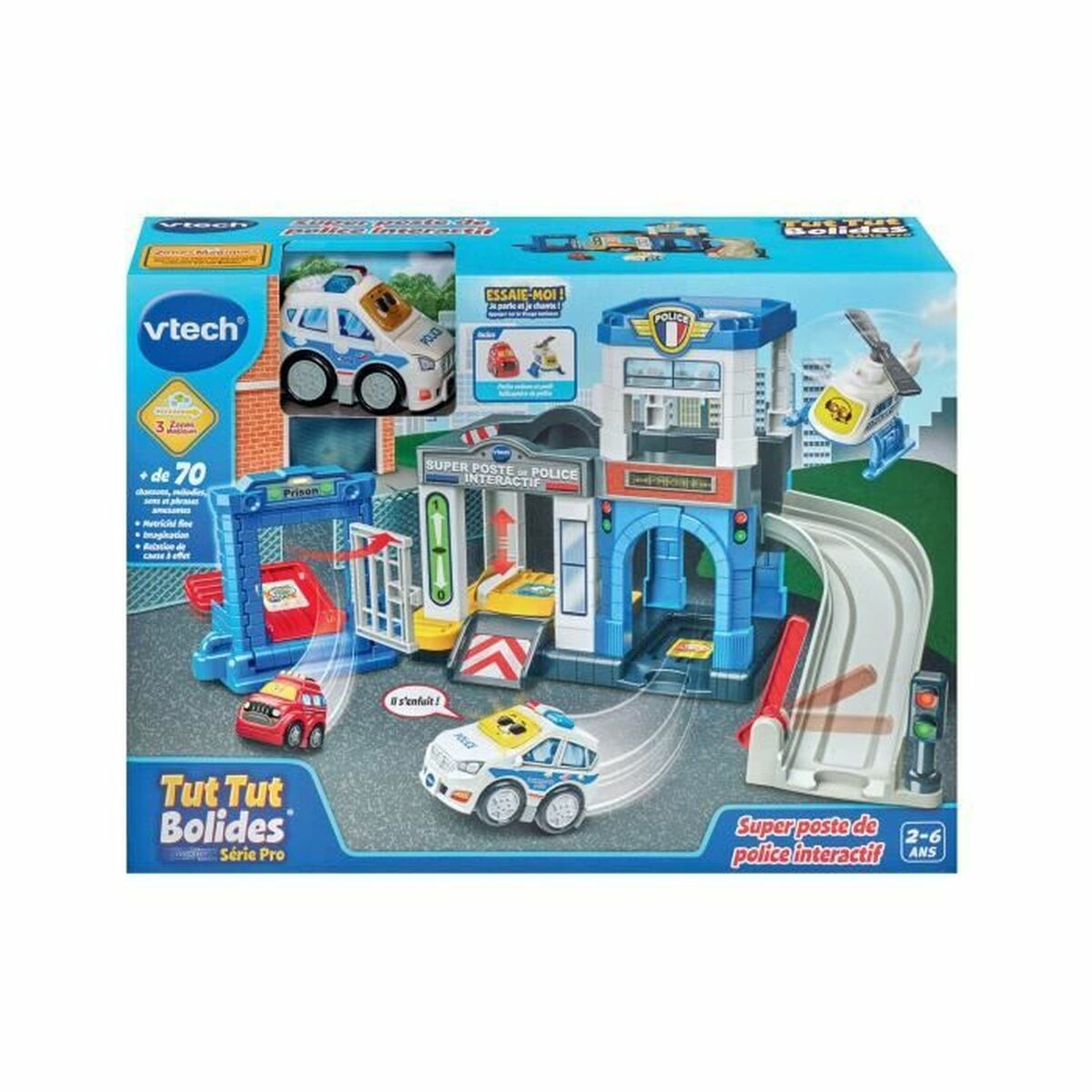 Fordonsspel Vtech Tut Tut Bolides Police station - 3