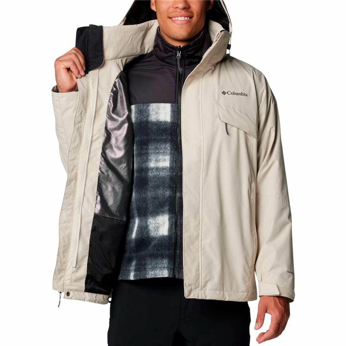 Träningsjacka Herr Columbia Bugaboo III Fleece Beige - 5