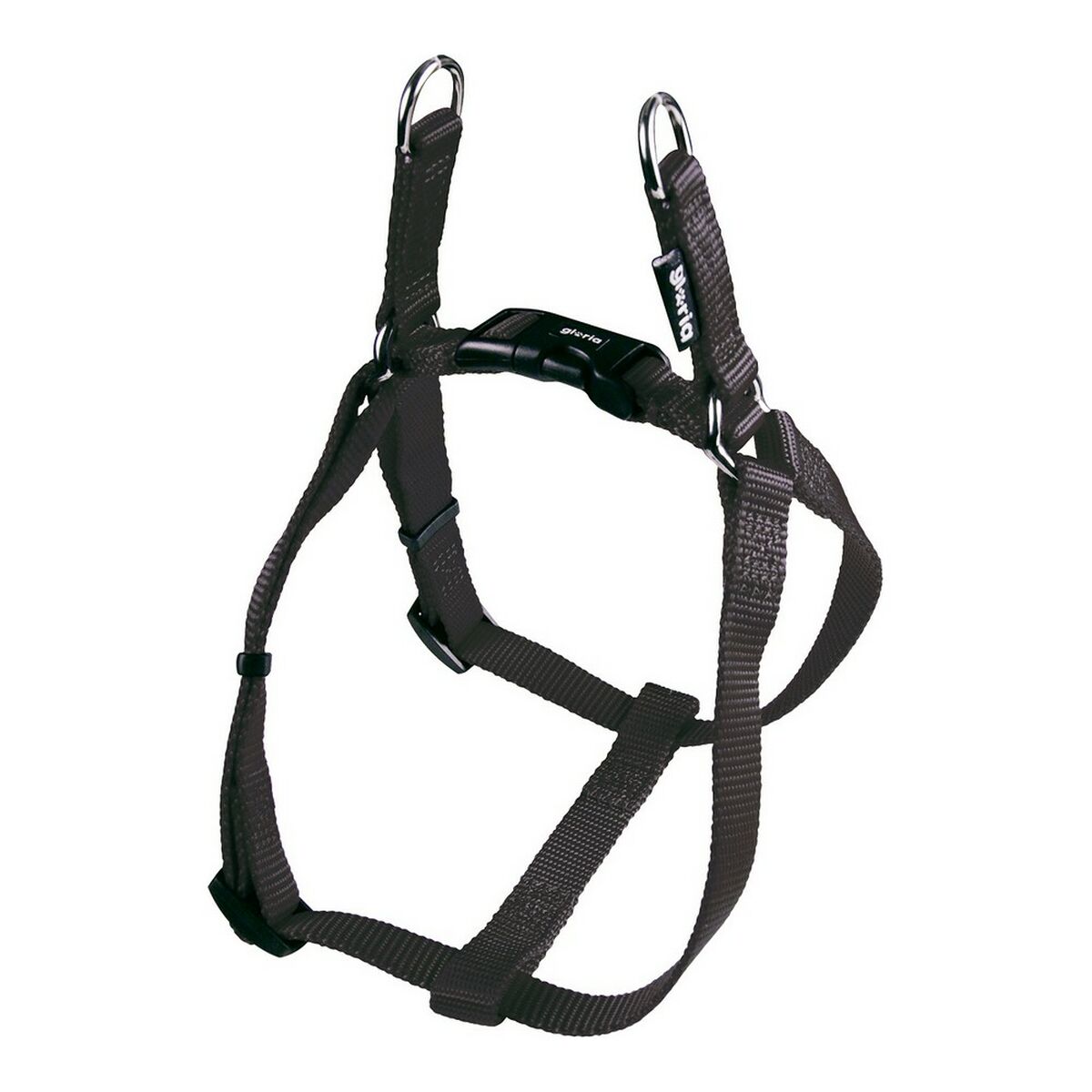 Hundsele Gloria Justerbar Slät Svart M 47-71 cm - 2