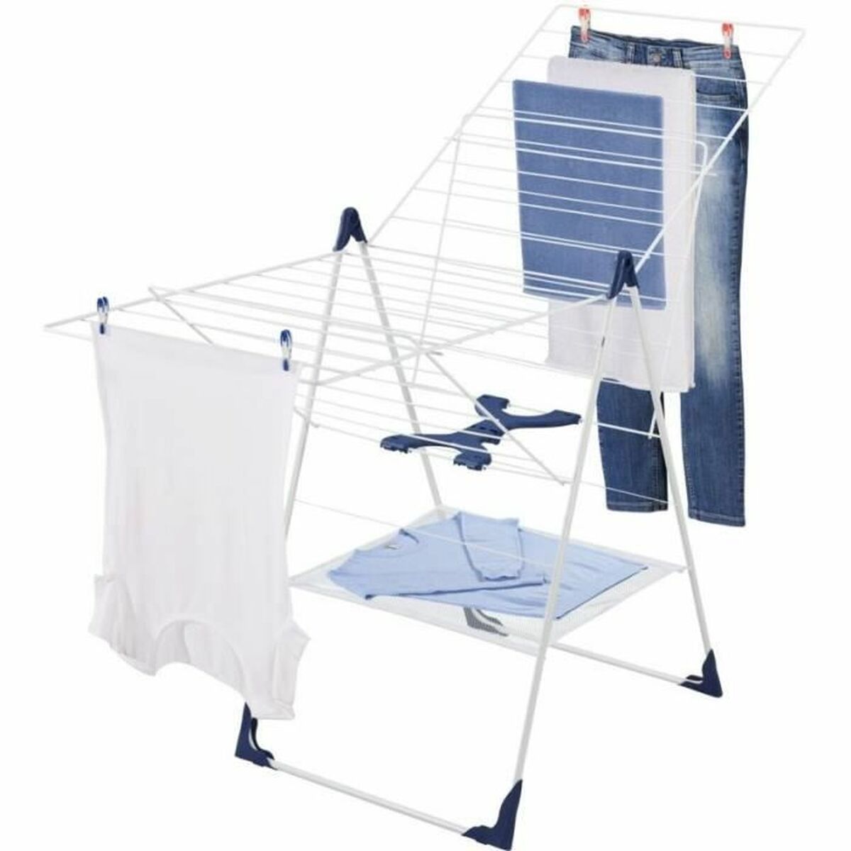 Torklina Leifheit Roma Classic Flex 250 Vit Plast - 2