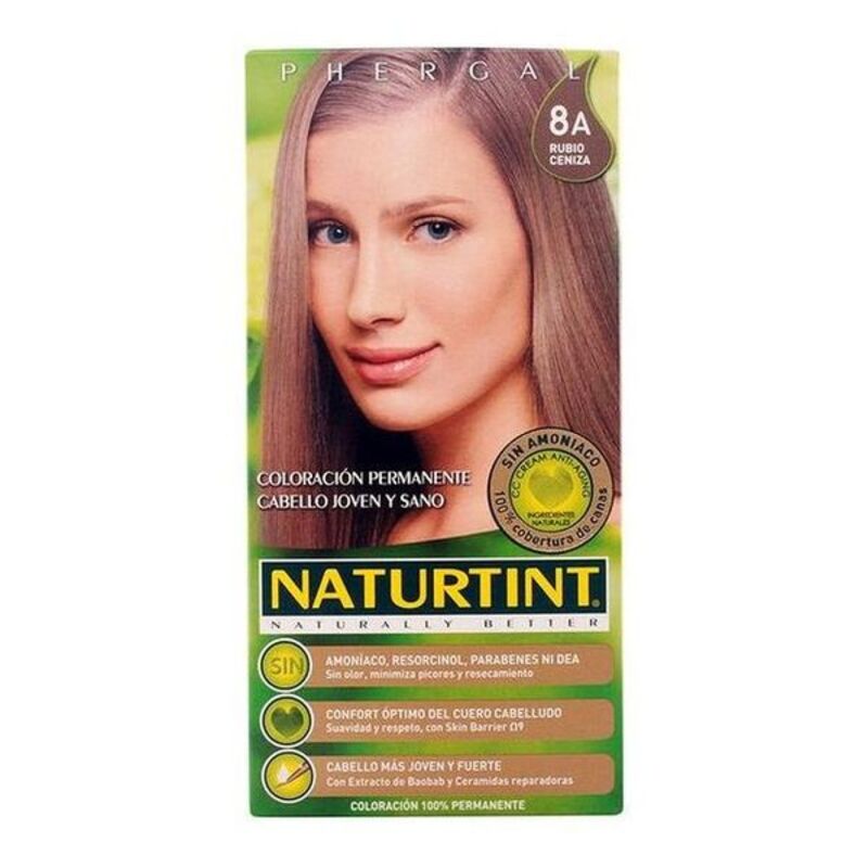 Färg utan ammoniak Naturtint Naturtint A Askblond Nº 8a Rubio Ceniza Nº 8a-Rubio Ceniza 170 ml - 2