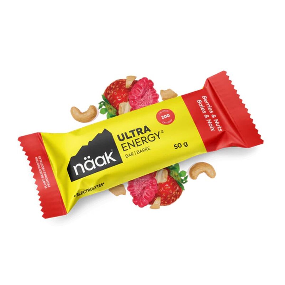 Energi bar naak Ultra Energy 50 g Torkad frukt Bär