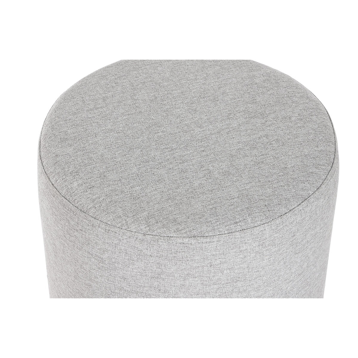 Fotpall Home ESPRIT Grå Silvrig 35 x 35 x 42 cm - 4