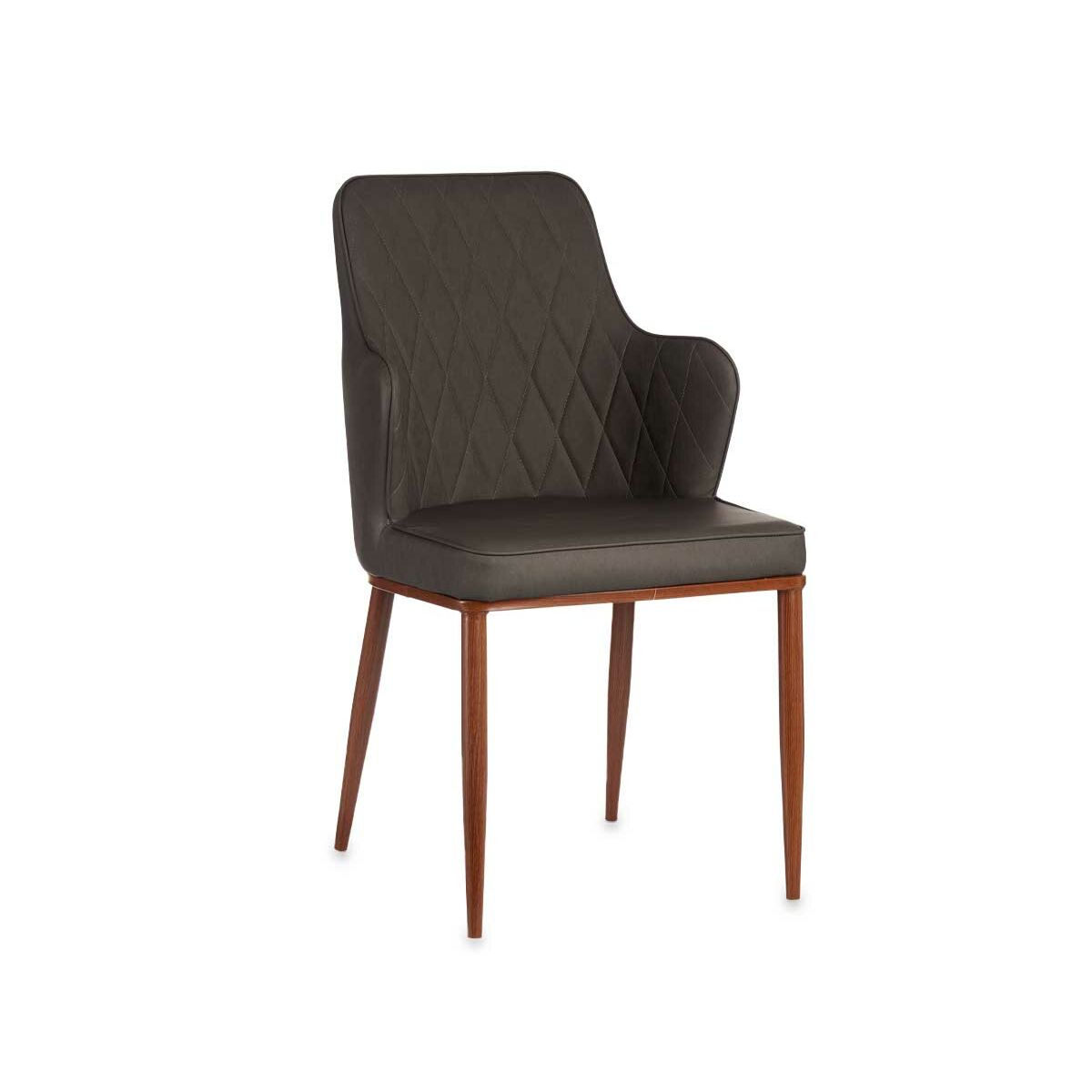 Fåtölj Romb Svart Grå Stål 52 x 90 x 43 cm (2 antal) - 4