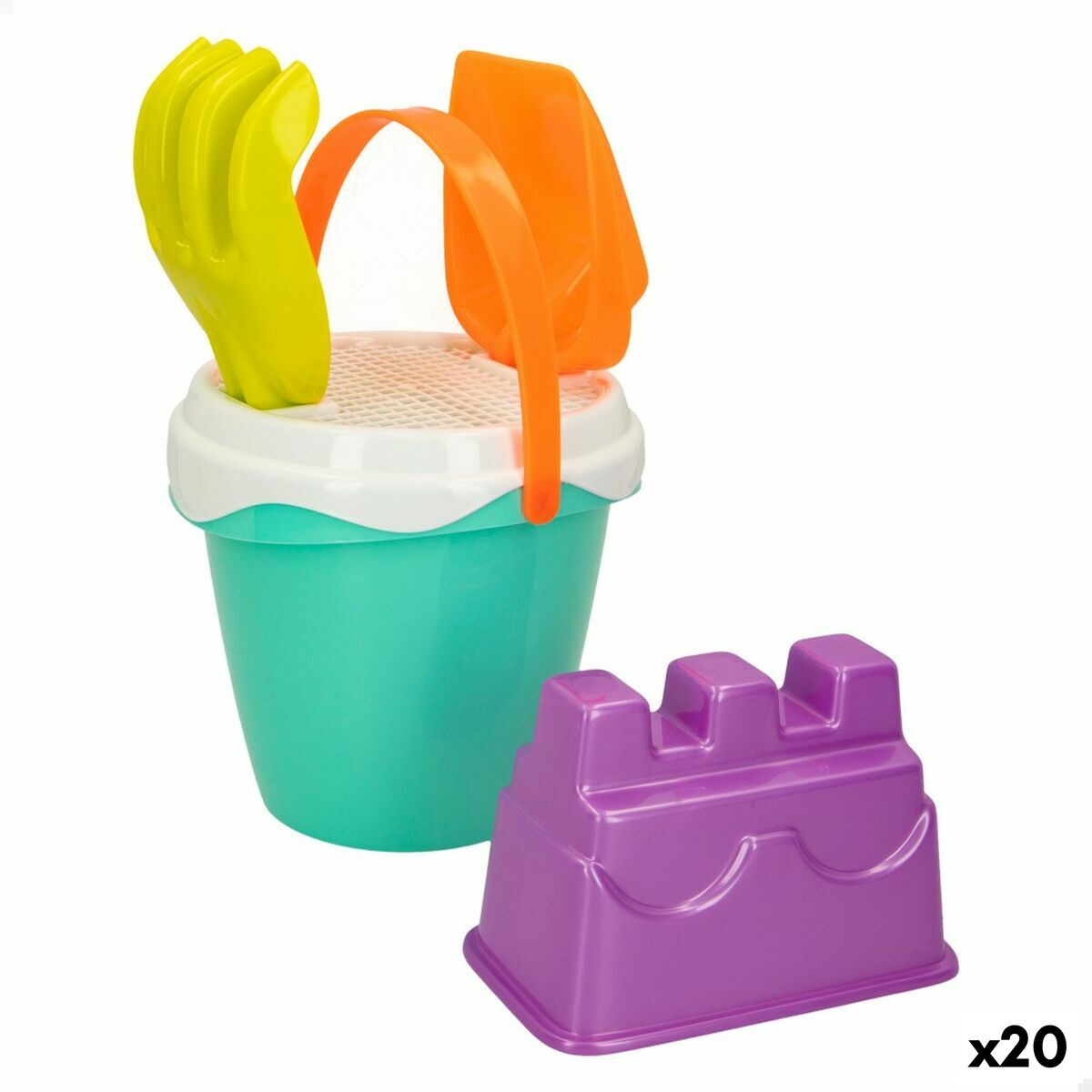 Strandleksaker set Colorbaby Ø 14 cm (20 antal) - 4