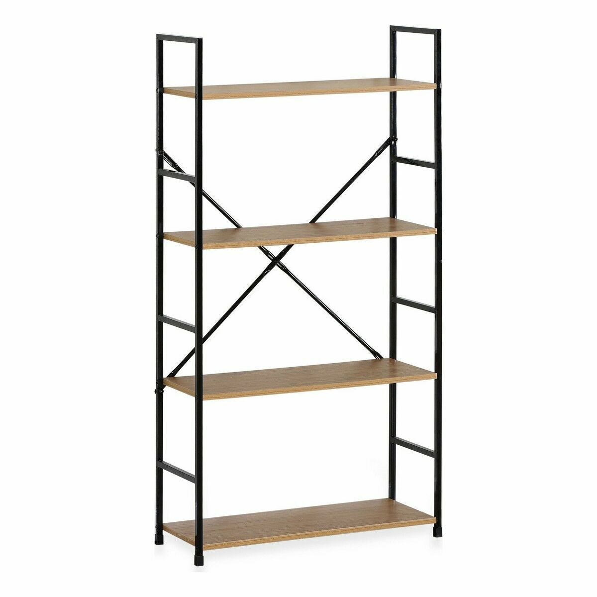 Bokhylla Confortime 4 Hyllor Metall 58,6 x 23,5 x 112 cm (2 antal) - 2