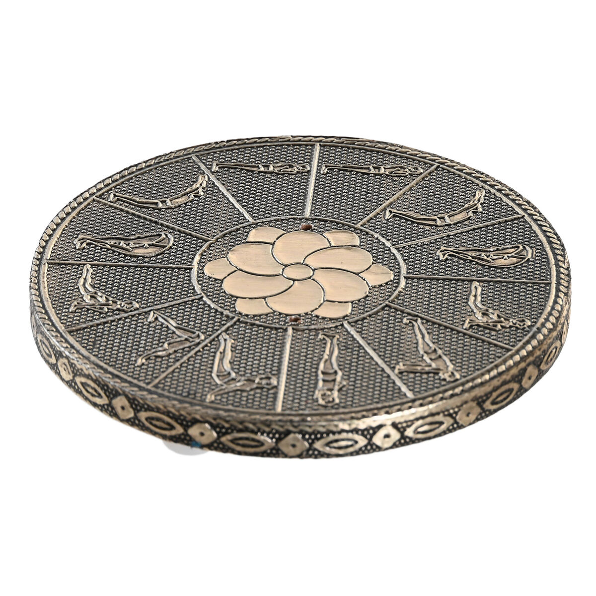 Eterisk oljebrännare DKD Home Decor Trä Aluminium Indier 10 x 10 x 1 cm Rökelse - 4