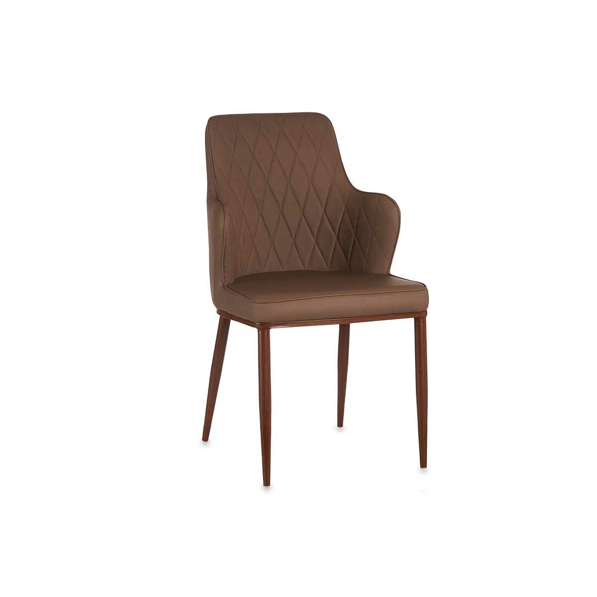 Fåtölj Romb Brun Svart Stål 53 x 90 x 43 cm (2 antal) - 4