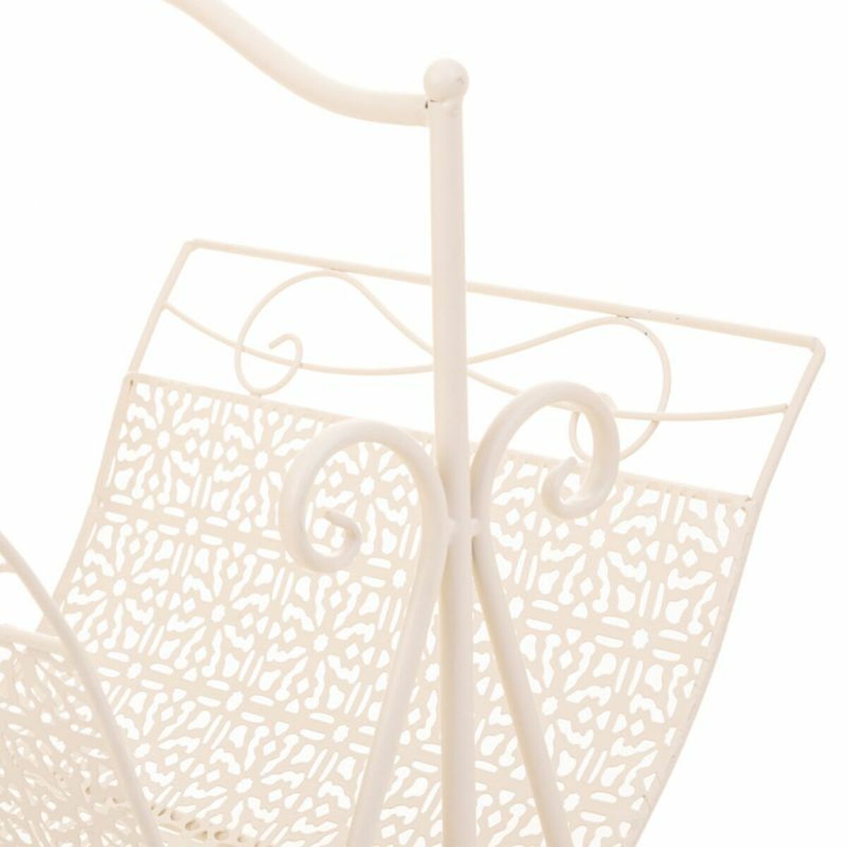 Tidningsställ Alexandra House Living Vit Smide 36 x 33 x 38 cm - 5