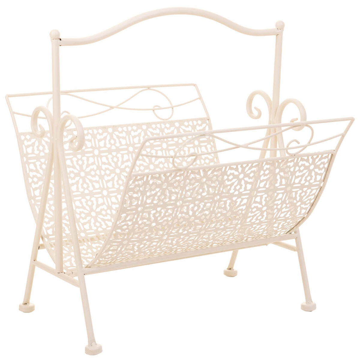 Tidningsställ Alexandra House Living Vit Smide 36 x 33 x 38 cm