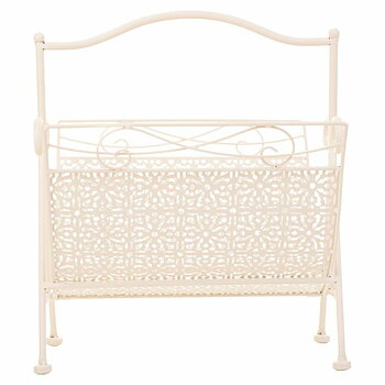 Tidningsställ Alexandra House Living Vit Smide 36 x 33 x 38 cm
