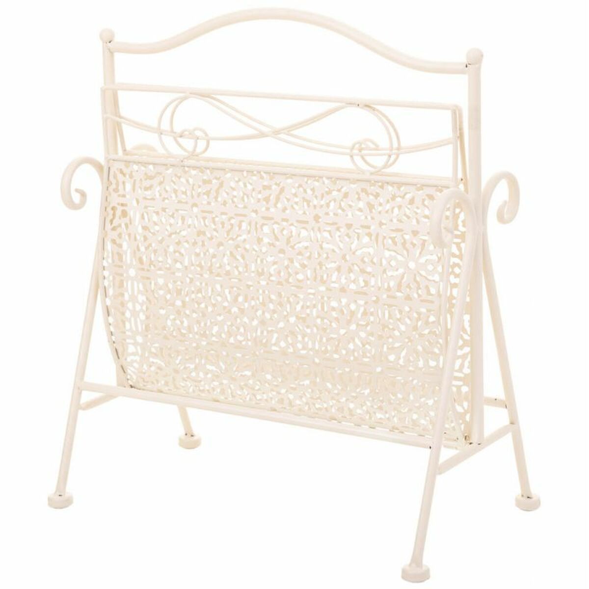 Tidningsställ Alexandra House Living Vit Smide 36 x 33 x 38 cm - 3