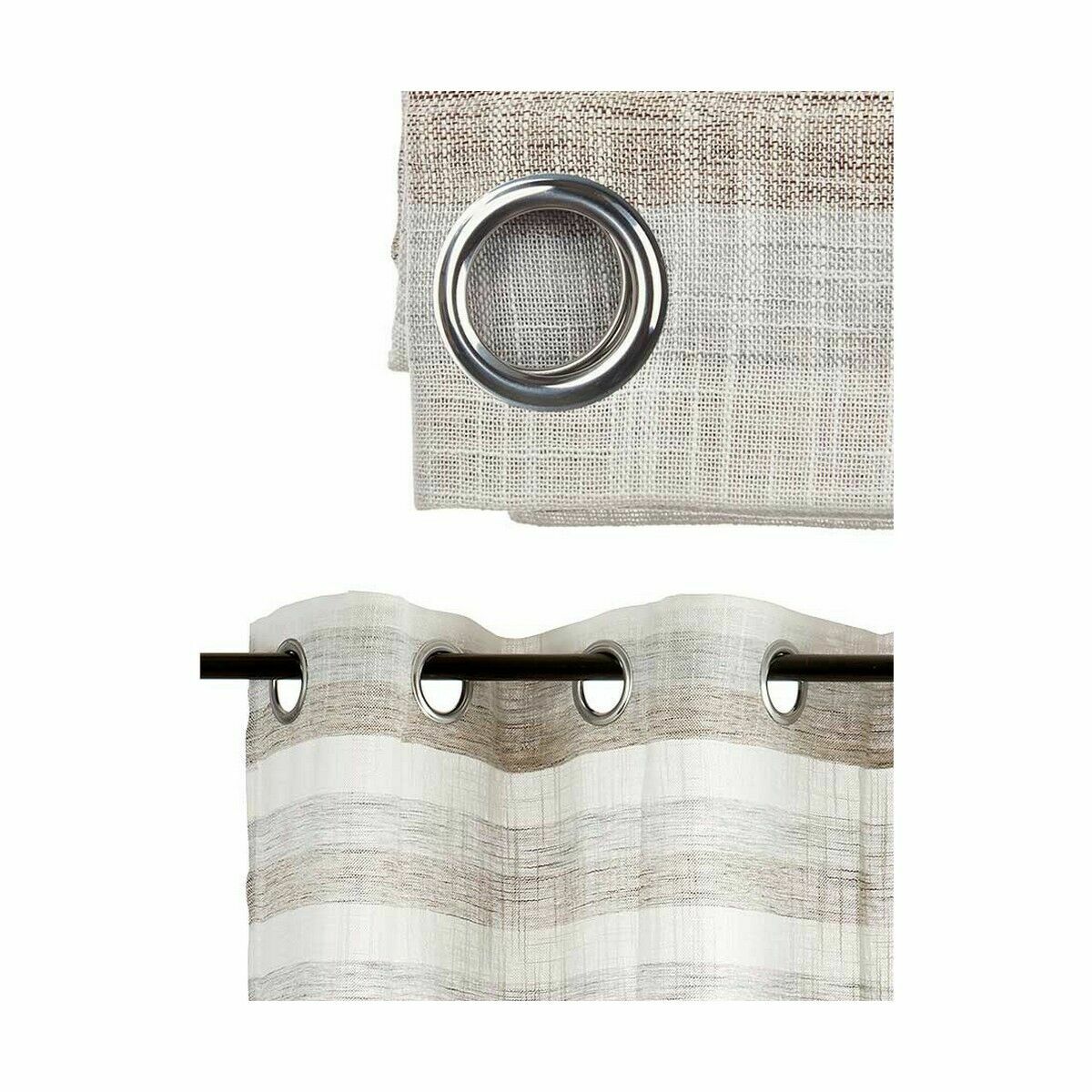 Gardin Gift Decor Mörkgrå 140 x 0,1 x 260 cm Ränder (6 antal) - 2