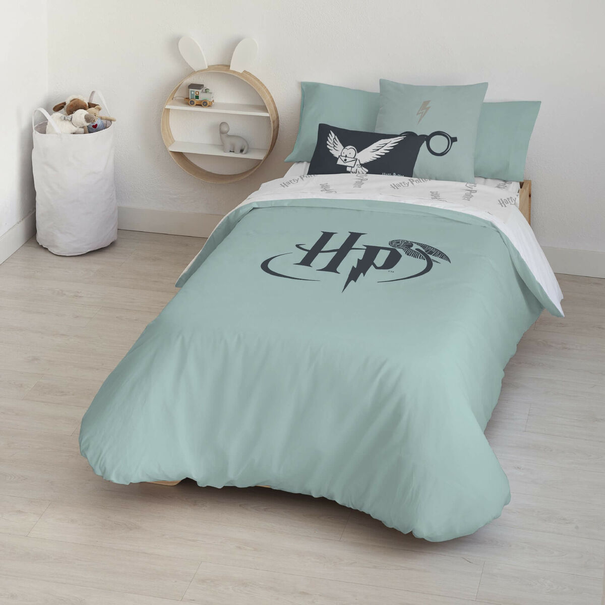 Påslakan Harry Potter Mint Multicolour 175 Trådar 180 x 220 cm Säng 105 - 4