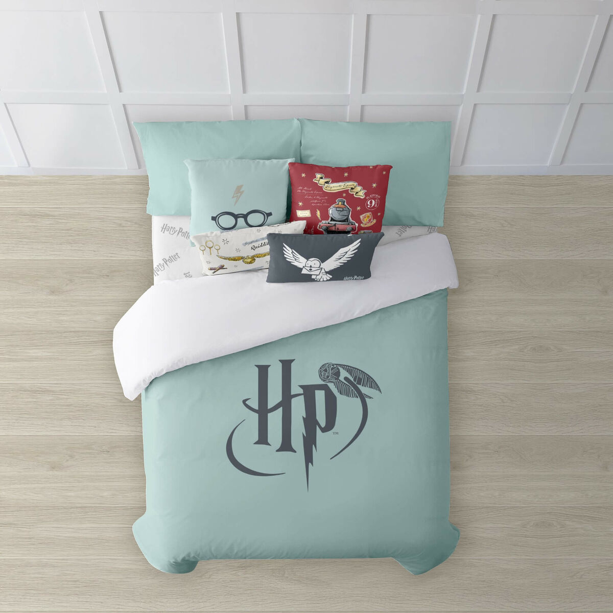Påslakan Harry Potter Mint Multicolour 175 Trådar 180 x 220 cm Säng 105