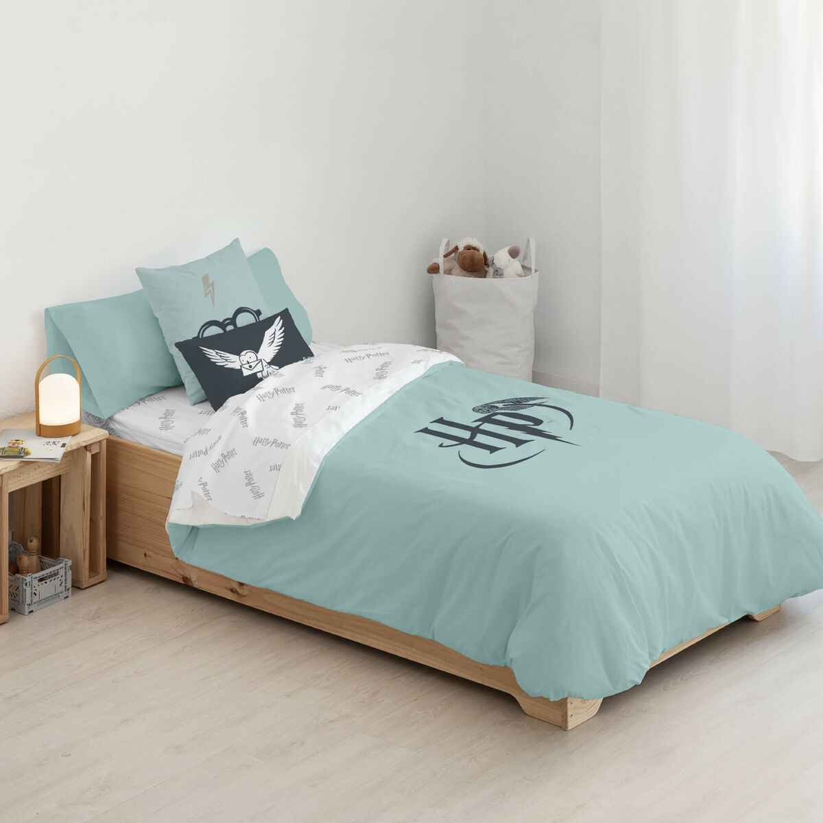 Påslakan Harry Potter Mint Multicolour 175 Trådar 180 x 220 cm Säng 105 - 5