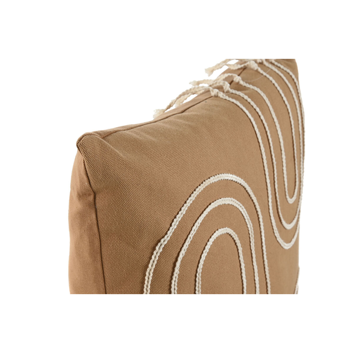 Kudde Home ESPRIT Vit Senap Boho 45 x 45 cm - 2