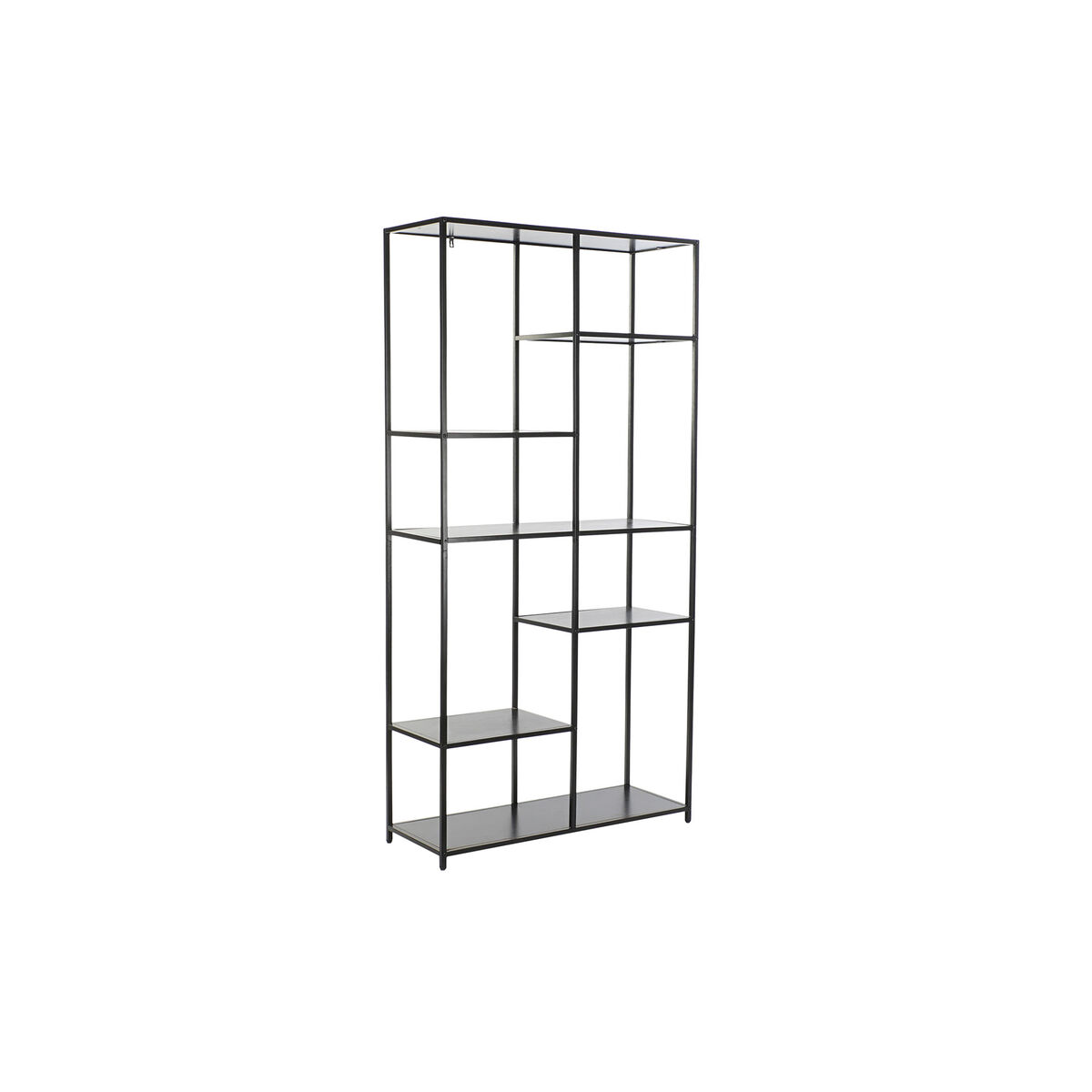 Bokhylla DKD Home Decor Svart Metall (90 x 33 x 180 cm)
