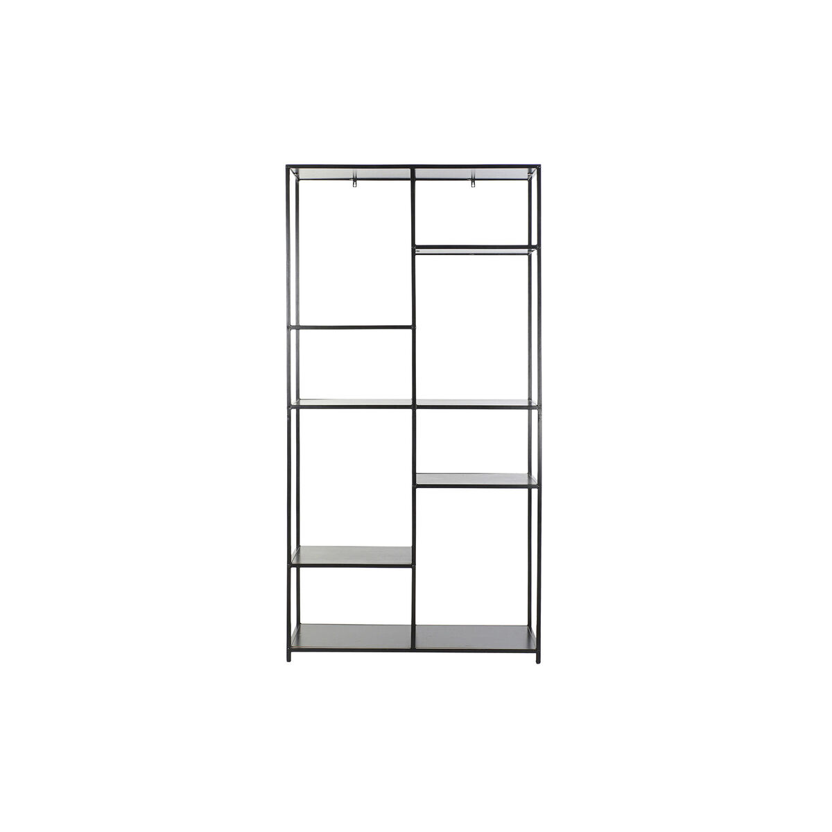 Bokhylla DKD Home Decor Svart Metall (90 x 33 x 180 cm) - 2