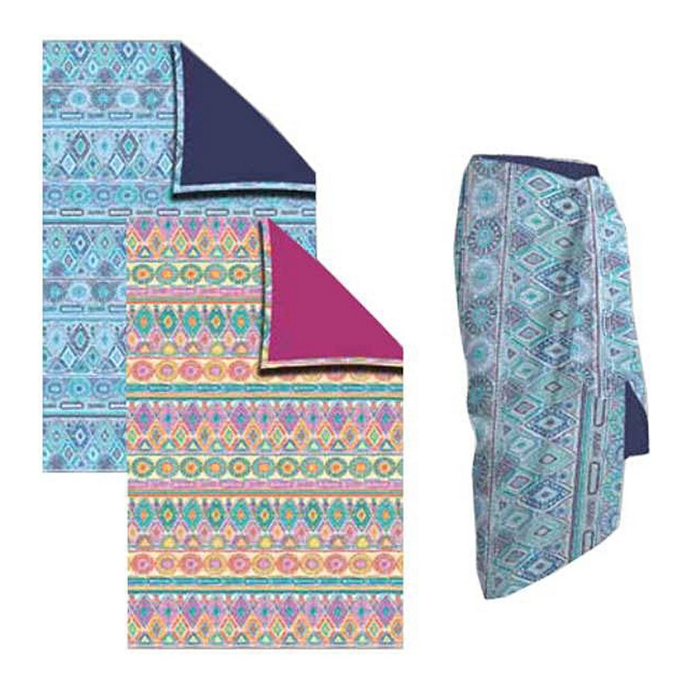 Pareo-sarong Secaneta Kelani Blå Fuchsia