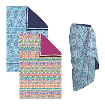 Pareo-sarong Secaneta Kelani Blå Fuchsia
