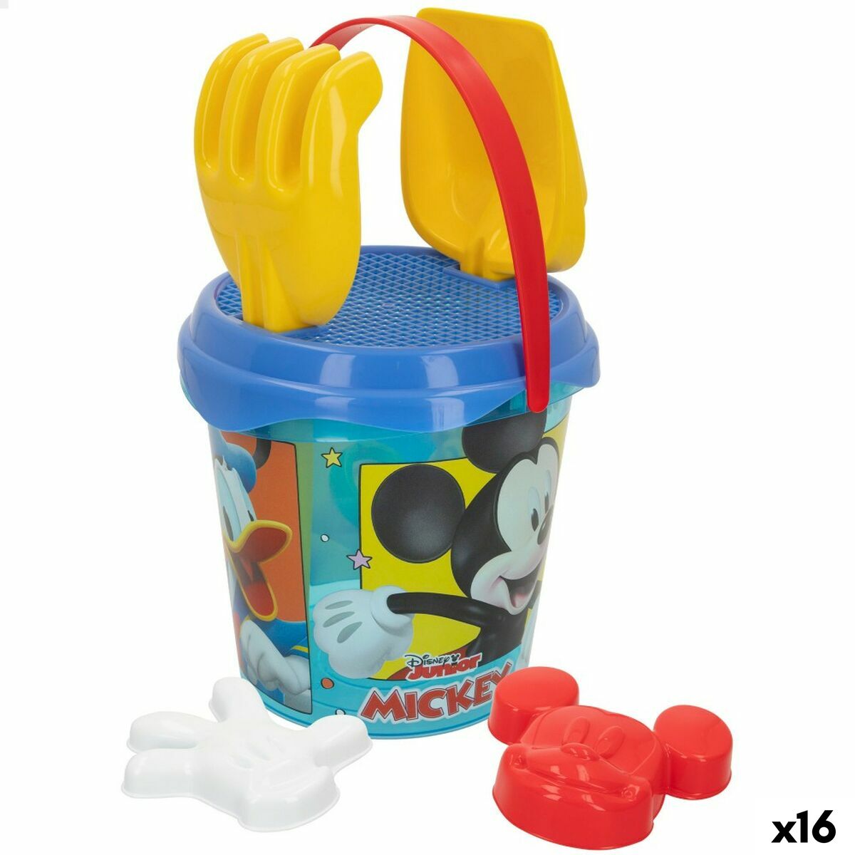 Strandleksaker set Mickey Mouse Ø 18 cm (16 antal) - 5