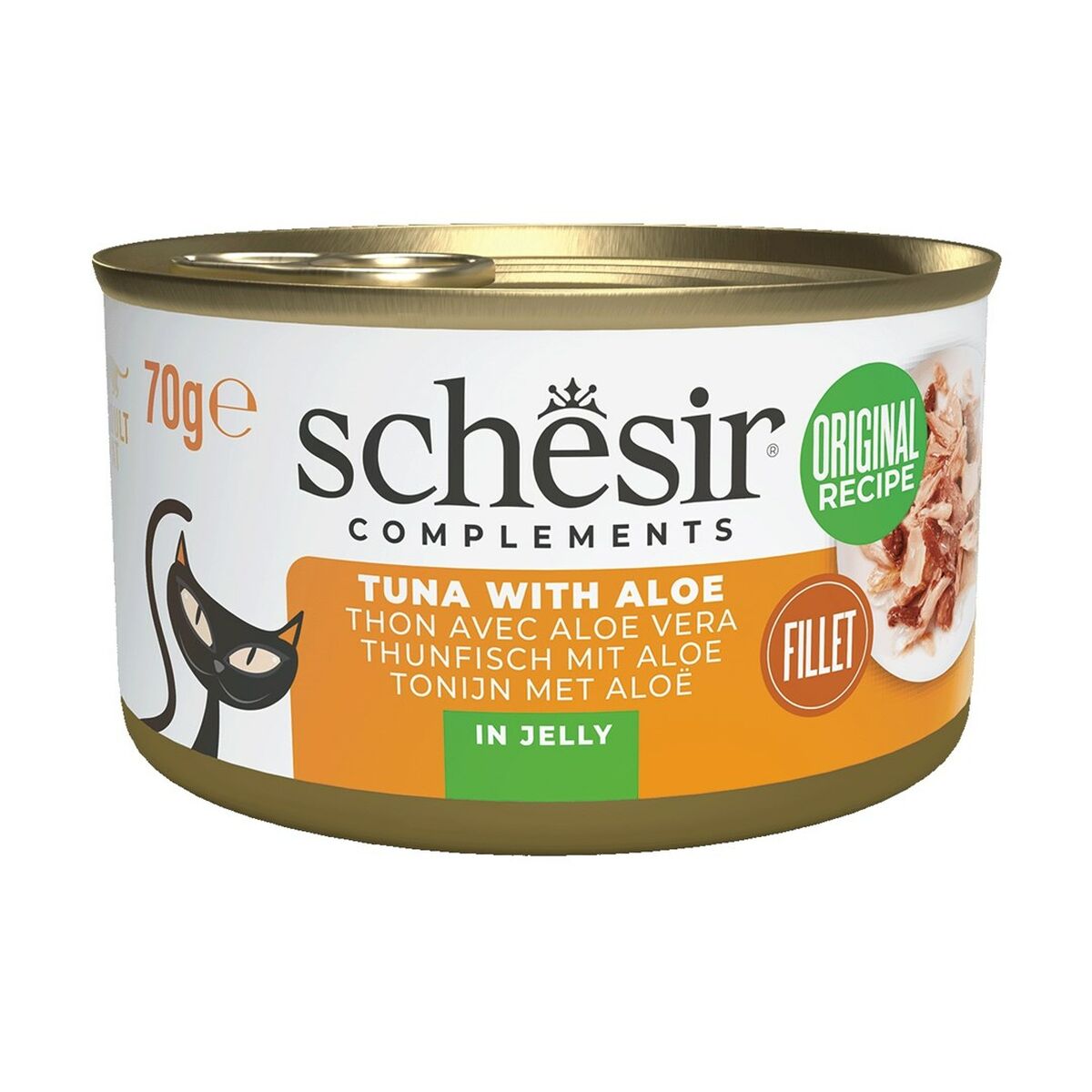 Kattmat Agras Pet Foods SCHESIR Complements Tuna with aloe in jelly Fisk 70 g