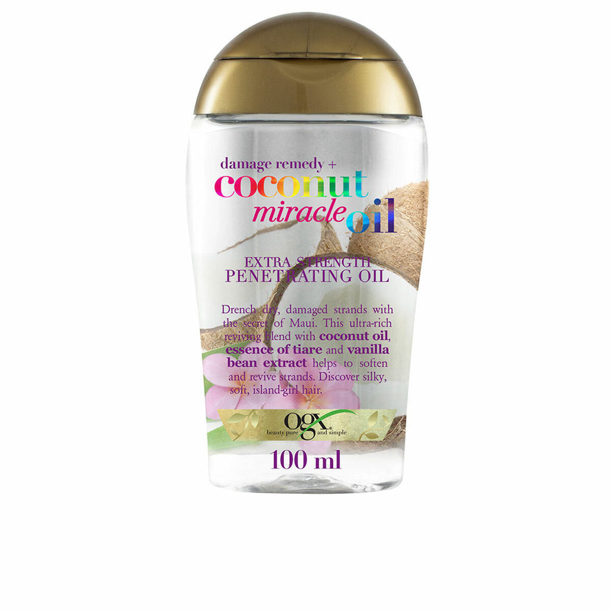 Stärkande hårbehandling OGX COCONUT MIRACLE OIL 100 ml