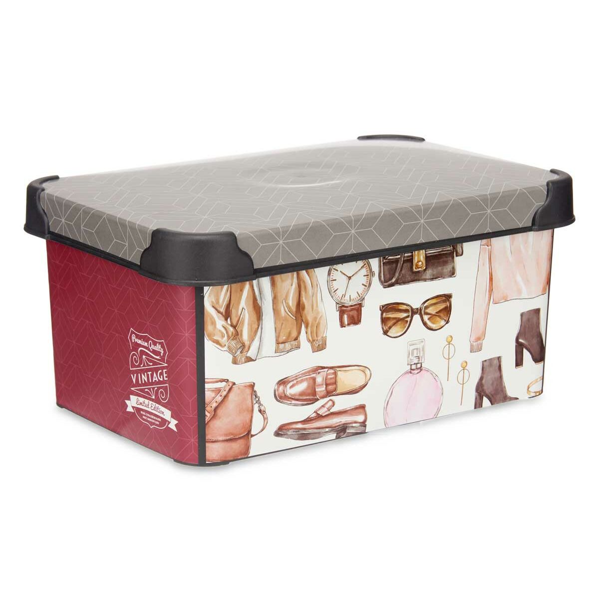 Förvaringslåda Kipit STYLE BOX-5L-3 Plast Vintage 5 L 19 x 13,5 x 29 cm (12 antal) - 6